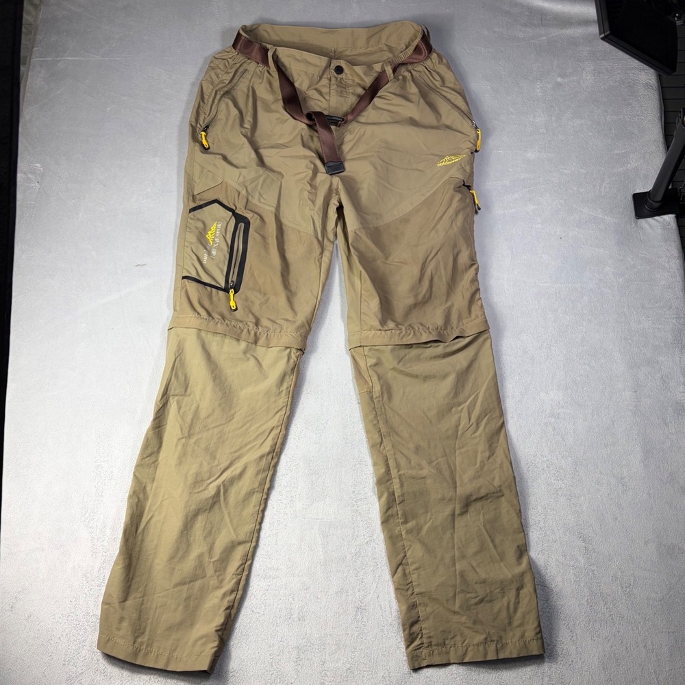 Direnjie Outdoor Brand Convertible Hiking Pants Tan Khaki 6XL Zip Off Cargo